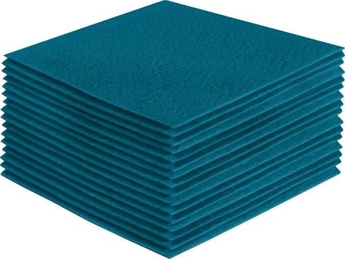 Miniatura 167 de FabricLA Hojas de fieltro acrílico para manualidades, cuadrados de fieltro precortados suaves de 4 x 4 pulgadas (3.9 in x 3.9 in), utiliza hojas