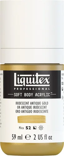 Miniatura 54 de Liquitex Professional Soft Body - Pintura acrílica, botella de 2 onzas (59 ml), blanco titanio Titanio Blanco