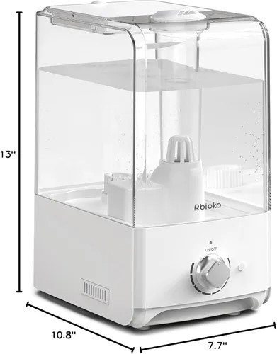 Miniatura 8 de Humidificadores para dormitorio, habitación grande, humidificador de niebla fría de 6.5 L, tiempo de funcionamiento de 45 horas, humidificador
