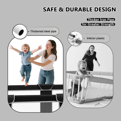 Miniatura 4 de G TALECO GEAR Corralito plegable para bebés y niños pequeños, patio de juegos portátil de 50"x50" con alfombra, corral de juegos plegable para niños