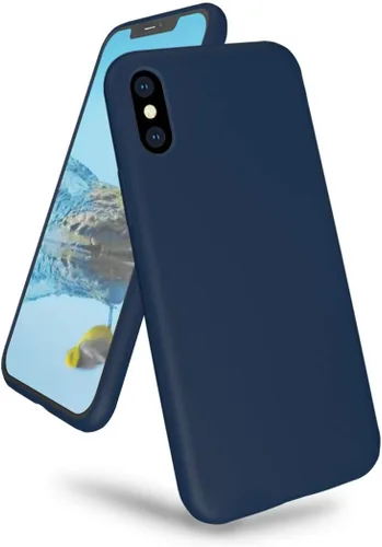 Miniatura 11 de Compatible con iPhone Xs Max de 6.5 pulgadas, funda de goma de gel de silicona líquida con forro de tela de microfibra suave, funda ultradelgada