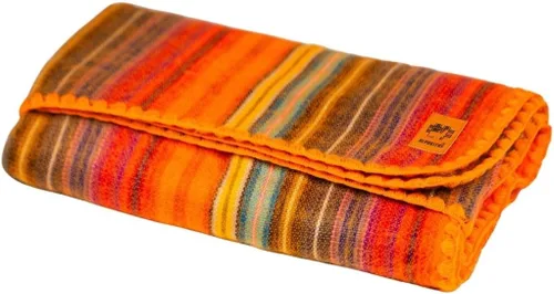 Miniatura 9 de Manta de lana de alpaca - Tamaño individual para cama y manta cálida, ligera, para sofá o campamento - Exterior - 75 x 38 pulgadas (blanco y marrón)