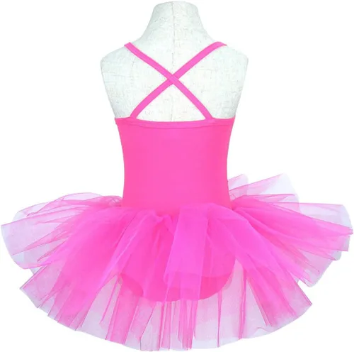 Miniatura 4 de Disimlarl Girls Ballerina Party Costume Sequined Dance Wear Ballet Leotard Dress for Kids