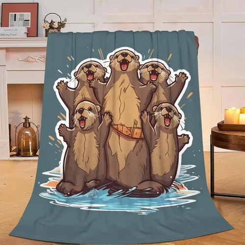 Miniatura 2 de Manta de Camping Yerretin, suave y cálida, de felpa, para acampar, regalos para amantes del camping, RV, acogedora, ligera, de franela, forro polar