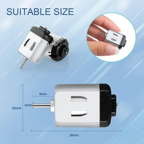 Miniatura 2 de Coume Paquete de 40 motores CC 1.5-3V 23000rpm Mini Hobby Motor eléctrico de alta velocidad para bricolaje Control remoto Juguete Experimentos