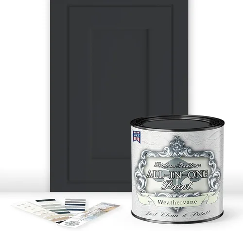 Miniatura 15 de Pintura TODO EN UNO, Abbey (gris cálido), Muestra de 8oz - Pintura duradera para gabinetes y muebles. Imprimación y capa superior incorporadas,