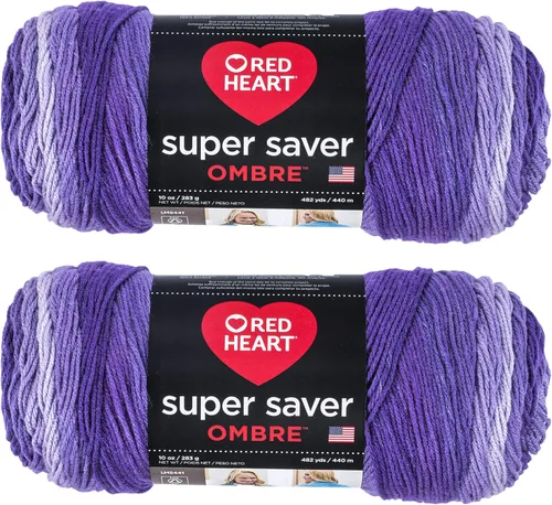 Miniatura 85 de Red Heart Super Saver Jumbo Ovillo de lana, Amatista