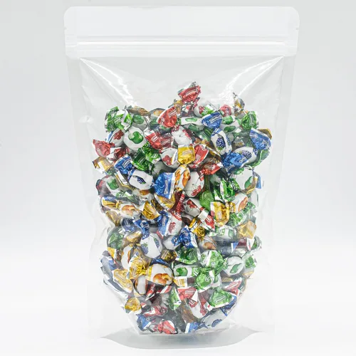 Miniatura 8 de Mini caramelo duro relleno de fruta, 1 libra, bolsa a granel, centro líquido y carcasa dura, envueltos individualmente (270 piezas)
