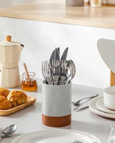 Miniatura 8 de MALACASA Portautensilios, Portautensilios de Cocina de Cerámica de 5.5", Recipiente para Utensilios de Cocina para Encimera, Organizador