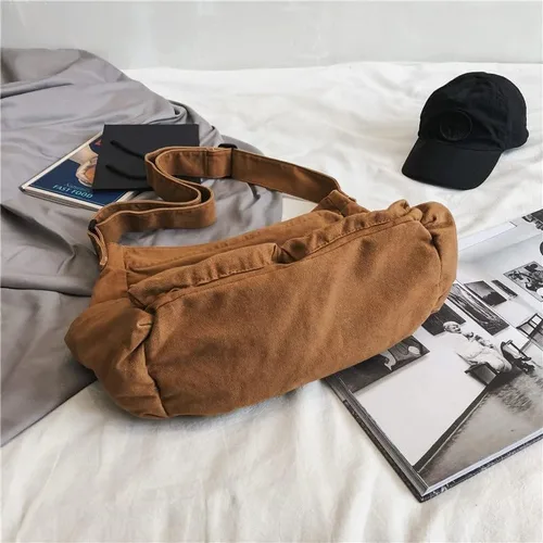 Miniatura 3 de Bolso cruzado bohemio hipster hobo bohemio hippie bolso bandolera bolso de lona bolso estético bolso grande bolso de hadas Grunge bolso
