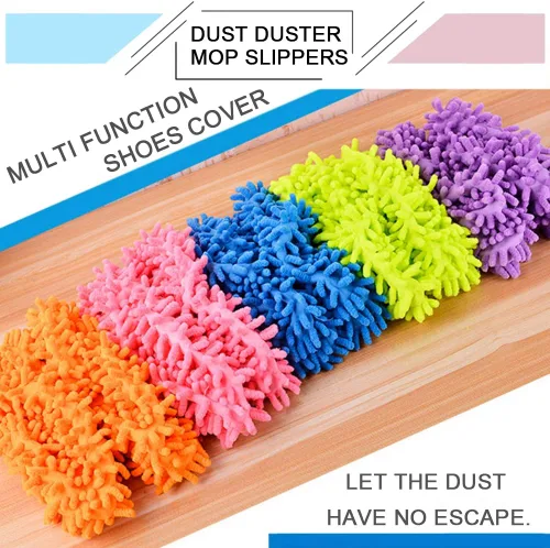 Miniatura 4 de Cosywell 5 pares de 10 pantuflas de mopa para suministros de limpieza de pisos, pantuflas de microfibra lavables y reutilizables, calcetines