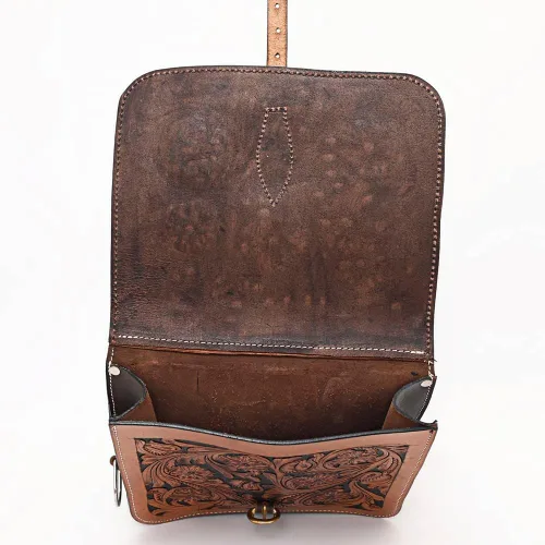 Miniatura 6 de HILASON Western Horse - Bolsa de sillín de cuero resistente y tradicional Bolsa de sillín Bolsa de sillín de caballo Bolsa de sillín