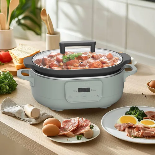 Miniatura 2 de MAGNIFIQUE Olla de Cocción Lenta Programable de 6 Cuartos con Recipiente Antiadherente Saludable Extraíble - Pequeño Electrodoméstico de Cocina