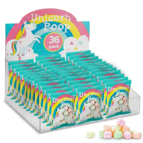 Miniatura 8 de Caramelo de caca de unicornio – Fabricado en los Estados Unidos – 12 suministros de fiesta de unicornio – Recuerdos de fiesta de cumpleaños