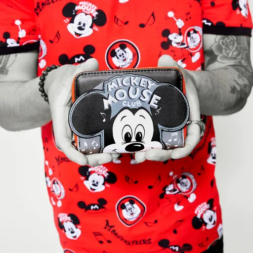 Miniatura 3 de Loungefly Disney 100th Mickey Mouse Club House - Cartera con cremallera alrededor, Negro -, Cartera