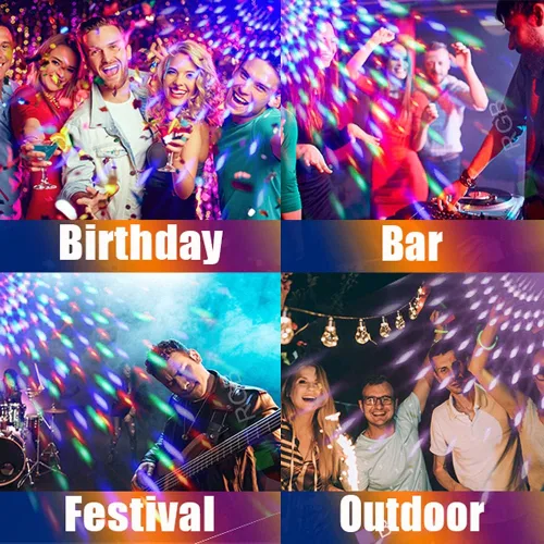 Miniatura 6 de Luces LED para trampolín con música, 9 colores, control remoto - Sincroniza hasta 16 pies, 15 pies, 14 pies, 12 pies, 10 pies, accesorios