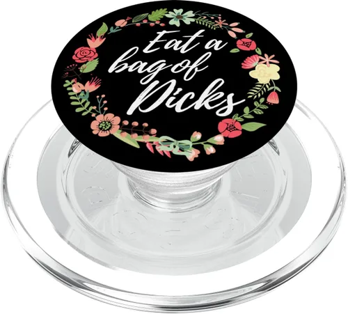 Miniatura 8 de Coma una bolsa de pollas negro divertido cita sarcástica diciendo regalo PopSockets agarre y soporte para teléfonos y tabletas