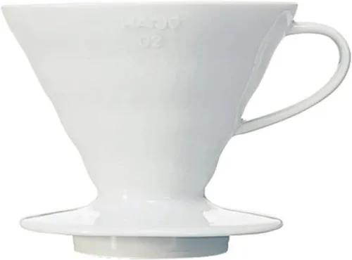 Miniatura 6 de HARIO VDGR-02-B V60 Gotero de Vidrio Resistente al Calor 02, Para 1-4 Tazas, Negro, Hecho en Japón
