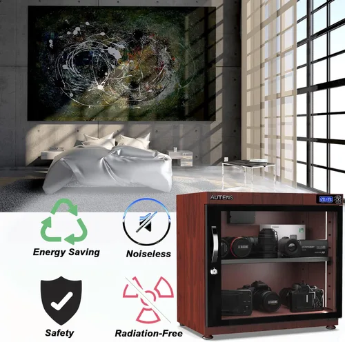 Miniatura 4 de Caja Gabinete Seco Deshumidificador de 30L, Control Digital Silencioso y de Ahorro de Energía, para Lente de Cámara DSLR SLR y Almacenamiento