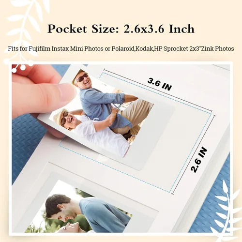 Miniatura 4 de Veicevol Álbum de fotos con espacio de escritura para cámara instantánea Fujifilm Instax Mini 12 11 9 40 90 8 7 Evo Liplay - Álbum de fotos de 64