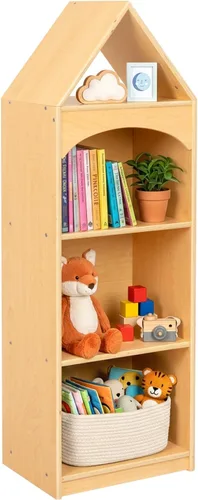 Miniatura 12 de OOOK Estantería Montessori y Organizador de Almacenamiento para Juguetes, Estantería Horizontal de 2 Niveles, Gabinete de Almacenamiento