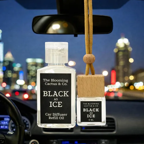 Miniatura 2 de The Blooming Cactus & Co. - Difusor para coche con recarga incluida Fragancia para coche en movimiento Ambientador para coche colgante