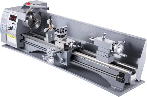 Miniatura 10 de VEVOR Torno de metal, Mini máquina de torno de 210x720, Cambio de velocidad variable de 2500 RPM, Mini torno de precisión de 750W, Torno de trabajo