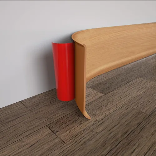 Miniatura 16 de COUKIU Moldura Flexible para Zócalo, 3 Pulgadas x 20 Pies Base de Pared de Vinilo Autoadhesivo Base Cove, Moldura de Base de Pared de Goma