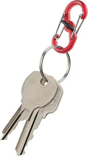Miniatura 3 de Nite Ize S-Biner MicroLock de aluminio, llavero con mosquetón de bloqueo, paquete de 5, colores surtidos