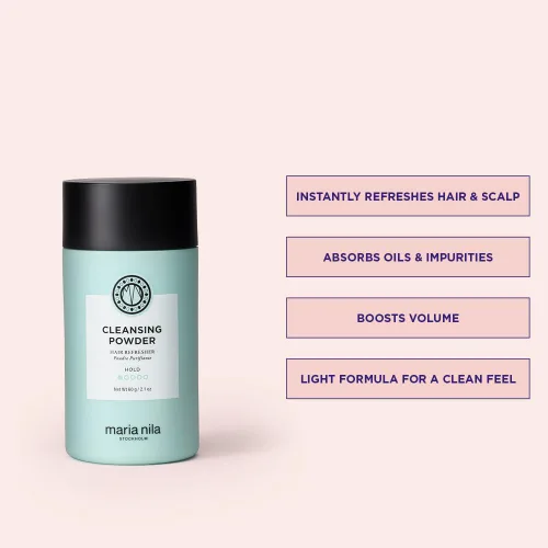 Miniatura 2 de Maria Nila Cleansing Powder, Dry Shampoo Powder, Refreshes Hair & Scalp, Absorbs fats, oils & product residue, 100% Vegan & Sulfate/Paraben free