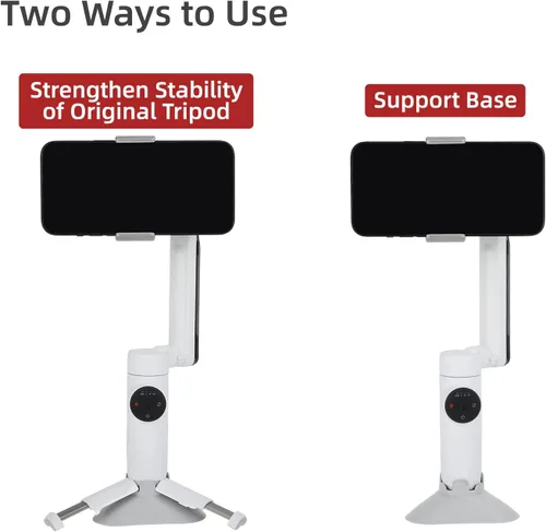 Miniatura 2 de Trípode estabilizador de cardán, base de montaje reforzada compatible con Insta360 Flow, estabilización de 3 ejes, soporte de base de soporte estable