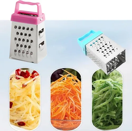 Miniatura 6 de Mini rallador de queso, 3 ralladores de caja pequeña de acero inoxidable, rallador profesional para rebanar queso, jengibre, verduras
