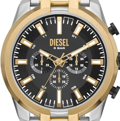 Miniatura 4 de Diesel Reloj de cuarzo cronógrafo de acero inoxidable dividido para hombre