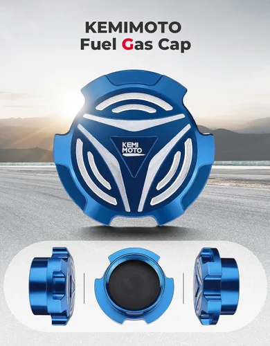 Miniatura 5 de KEMIMOTO Tapa de gasolina compatible con Polaris Slingshot 2015-2026, tapa de gas de aluminio CNC, tapa de depósito de combustible, accesorios