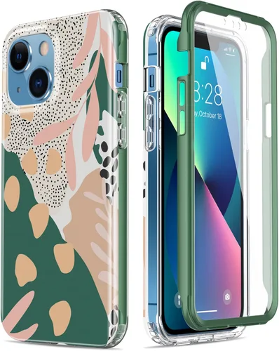 Miniatura 54 de Esdot Funda protectora para iPhone 13 Mini con protector de pantalla integrado, protección de grado militar con diseños de moda para mujeres