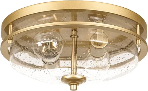 Miniatura 9 de Edwarmlux Luces de techo de montaje empotrado, 2 luces de granja cerca del techo, lámpara de techo industrial para cocina, pasillo, dormitorio, sala