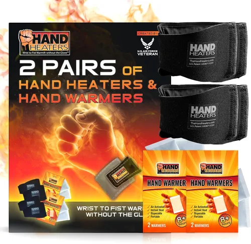Miniatura 2 de T Built Calentadores de mano, muñequeras calentadas para más de 8 horas de calor, almohadilla térmica de manos para calentadores de muñeca, paquete