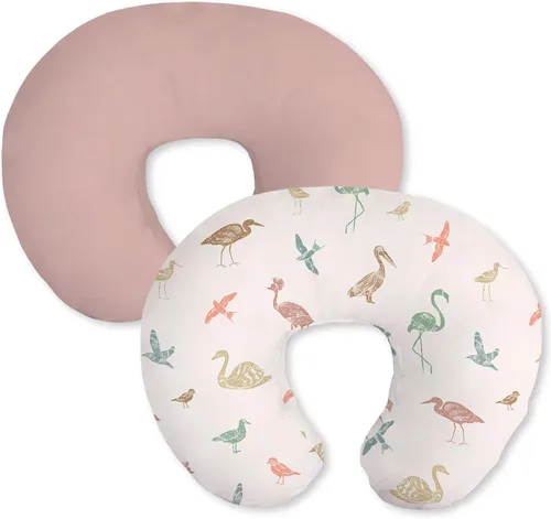 Miniatura 18 de Little Grape Land Juego de 2 fundas de almohada de algodón para lactancia, suaves y transpirables, extraíbles para almohadas de alimentación, fundas