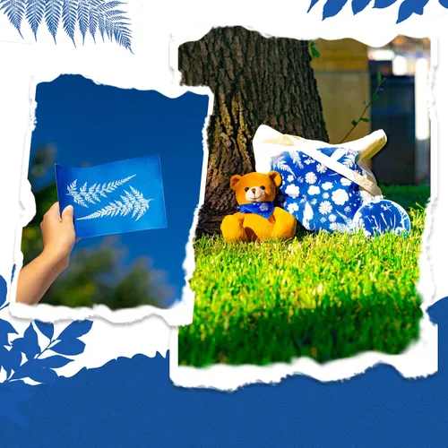 Miniatura 6 de Bearly Art Cyanotype Kit - Sun - Juego de impresión solar para impresión fotográfica en papel y tela - Sensibilizador de 2 partes - Archivo - Crea