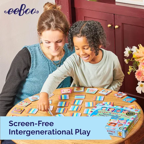 Miniatura 7 de eeBoo: I Never Forget a Face, Juego de Memoria y Emparejamiento, Desarrollo y Educación, 24 Parejas para Emparejar, Función Individual