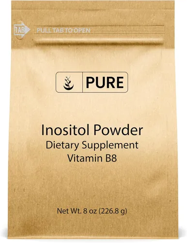 Pure Original Ingredients Inositol (vitamina B8) en polvo (8 onzas) siempre puro, sin rellenos ni aditivos, verificado por laboratorio
