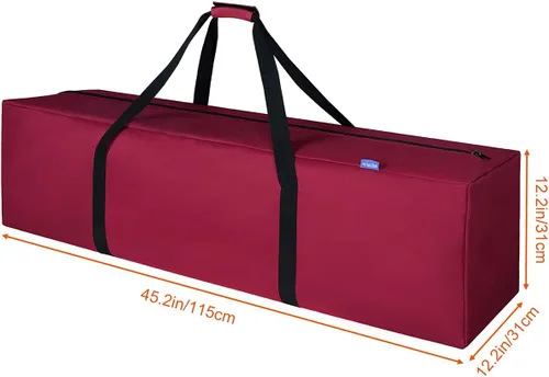 Miniatura 7 de INFANZIA Bolsa de almacenamiento para árbol de Navidad se adapta a árboles artificiales desmontados de hasta 75 pies contenedor duradero para árbol