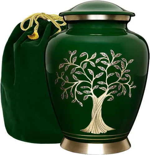 Miniatura 10 de Trupoint Memorials Urnas Pequeñas para Cenizas Humanas de Recuerdo, Mini Urna de Cremación Decorativa para Hombres y Mujeres Adultos, Pequeña Rojo