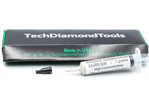 Miniatura 6 de TechDiamondTools - Pasta de pulido compuesto de diamante, grano de 14,000, 0-1 micrones para mármol, vidrio, metal, joyería, resina, plata, cromo