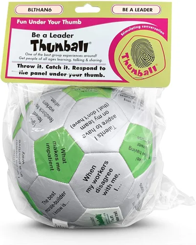 Miniatura 9 de Trainers Warehouse Colección Thumball de 6 pulgadas, 32 indicaciones para conversación, formación de equipos, relación y entrenamiento