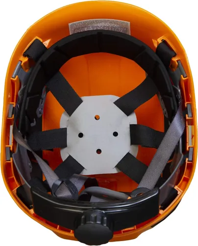 Miniatura 5 de JORESTECH - Casco de ABS para trabajar en altura y rescate con ranura ventilada con trinquete ajustable de suspensión de 6 puntos ANSI Z89.1-14