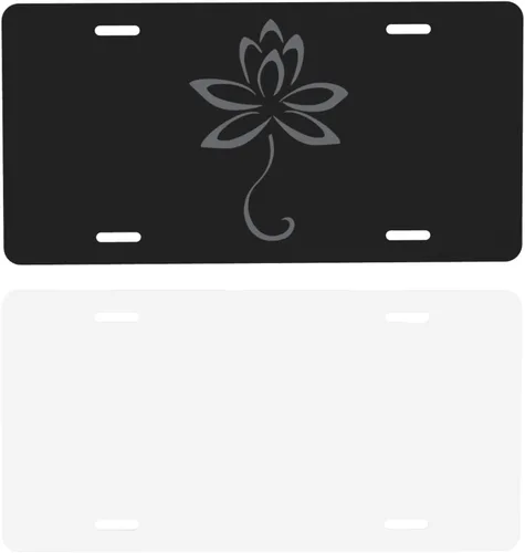 Miniatura 3 de Placa de matrícula decorativa de Lotus para automóvil, etiqueta de tocador, placa de metal para automóvil, placa de aluminio novedosa para hombres