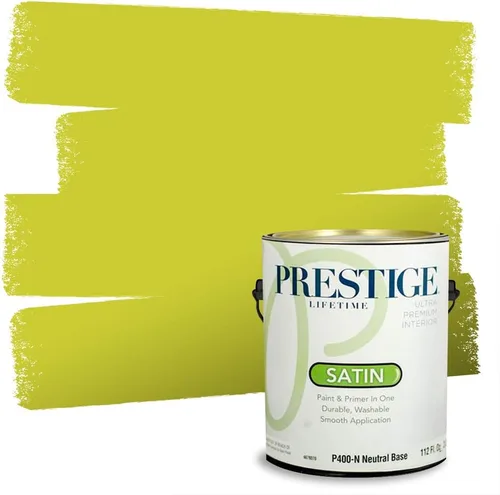 Miniatura 53 de PRESTIGE Pinturas Pintura interior e imprimación en uno, 1 galón, cáscara de huevo, aventura