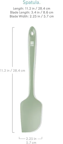 Miniatura 5 de DI ORO Silicone Spatula - Espátula de cocina de silicona de 600 °F resistente al calor, espátula de goma para hornear, raspar y mezclar - Libre