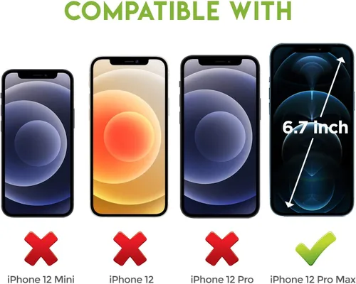 Miniatura 2 de Protector de pantalla de vidrio templado para iPhone 12 Pro Max (paquete de 3)